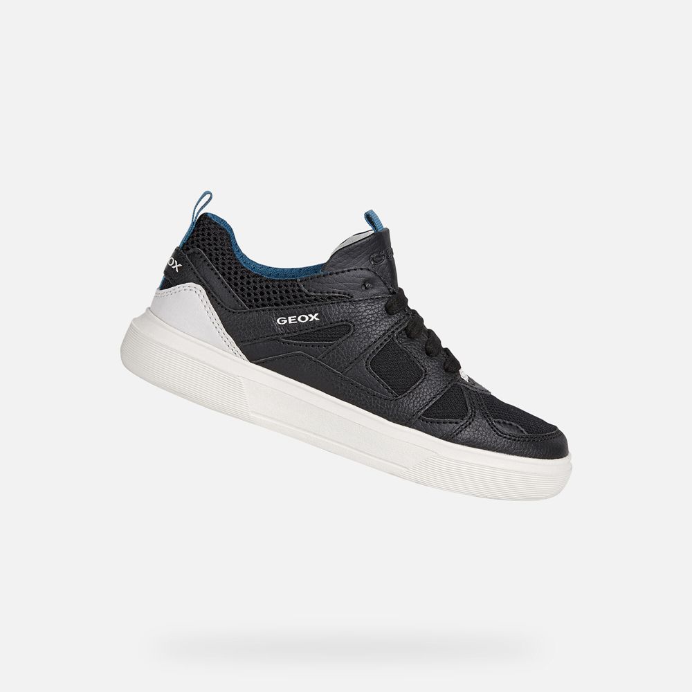 Geox Erkek Çocuk Spor Ayakkabı Siyah - Nettuno - EMF-426738